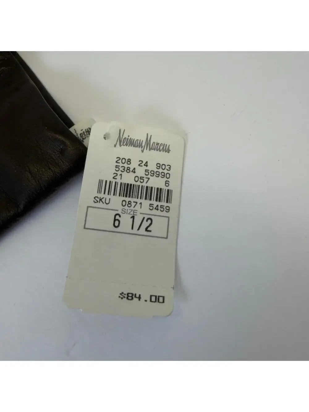 Neiman Marcus Leather Gloves 100%‎ Cashmere Lined Women's Size 6 1/2 New w/Tags